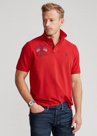 Pánské Polo Polo Ralph Lauren Classic Fit Americana - 54036-QRVL